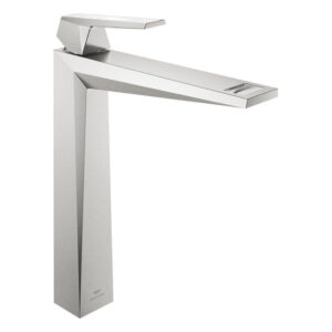 Grohe Allure brilliant private collection wastafelkraan XL-Size white att. supersteel 24418DC0