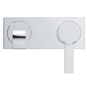 GROHE Allure wastafelmengkraan inbouw - laag - uitloop 18cm - 1 knop - chroom 19309000