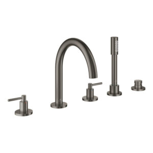 Grohe Atrio 5-gats badrandcombinatiehard graphite geborsteld 29407AL0