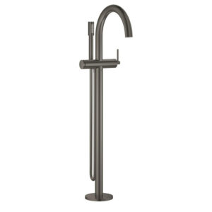 GROHE Atrio afbouwdeel v. vrijstaande badmengkraan met omstel m. Sena stick handdouche en doucheslang 125cm brushed hard graphite OUTLETSTORE 32653AL3