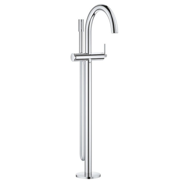 GROHE Atrio afbouwdeel voor vrijstaande badmengkraan met omstel m. Sena stick handdouche en doucheslang 125cm chroom 32653003