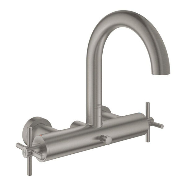 Grohe Atrio badmengkraan kruisgrepen supersteel 25268DC0