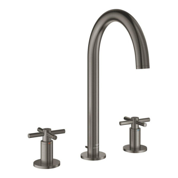 Grohe Atrio M-size 3-gats wastafelkraan hard graphite geb. 20643AL0