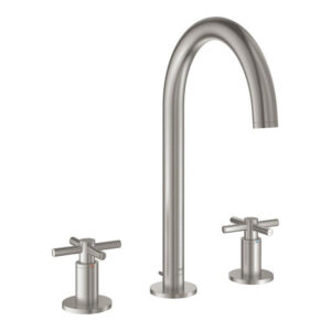 Grohe Atrio M-size 3-gats wastafelkraan m/waste supersteel 20643DC0