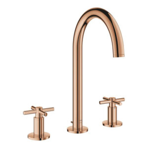 Grohe Atrio M-size 3-gats wastafelkraan m/waste warm sunset 20643DA0