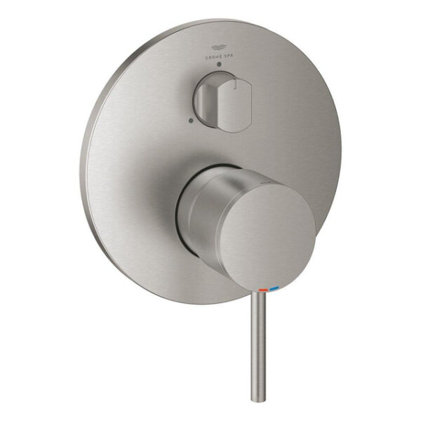 Grohe Atrio new afdekset 3-weg omstelling supersteel 24356DC0