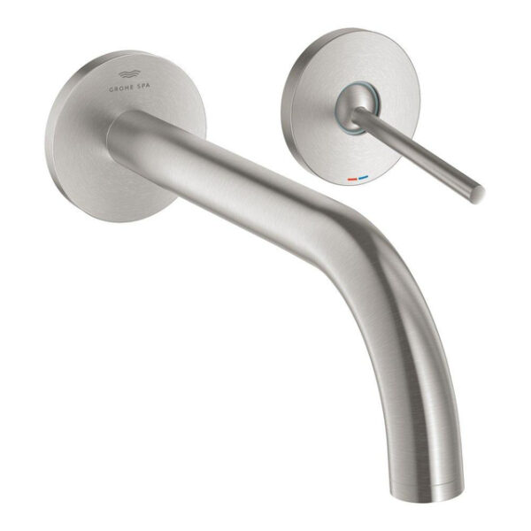 Grohe Atrio S-size 2-gats wastafelmengkraan 220mm supersteel 29406DC0