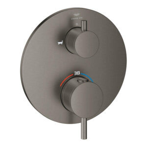 Grohe Atrio thermostatische afdekset m/omstel graphite geb. 24359AL0