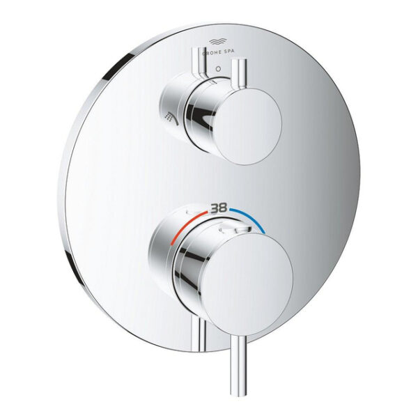 Grohe Atrio thermostatische afdekset met omstel chroom 24358000