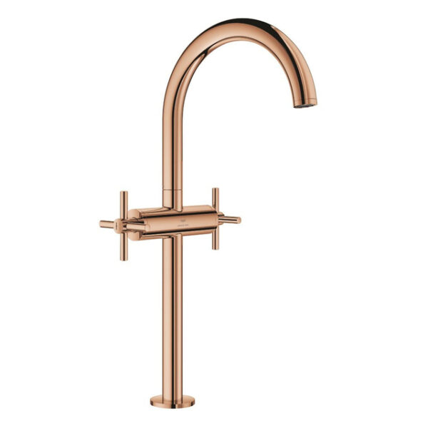 Grohe Atrio XL-size wastafelmengkraan push open warm sunset 21149DA0