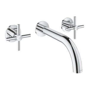 GROHE AtrioWastafelkraan Inbouw - uitloop 18cm - S-size - kruisgrepen - chroom 20164003