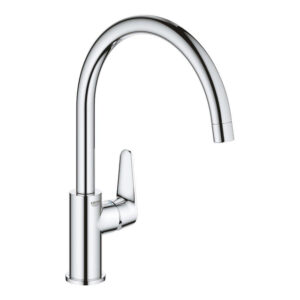 GROHE BauCurve Keukenkraan - hoog - draaibare uitloop - chroom 31536001