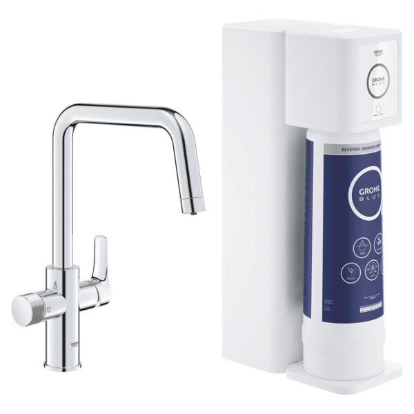 GROHE Blue pure eurosmart U-uitloop RO filter starterkit chroom 30586000