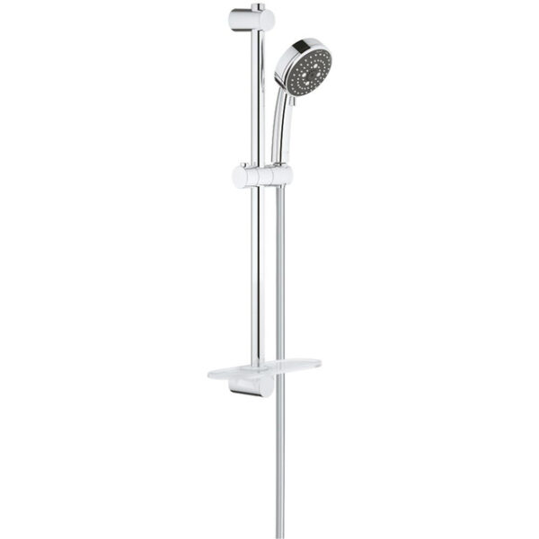 GROHE Comfort New doucheset met Vitalio Comfort New handdouche 3 standen 10cm met glijstang 70cm en doucheslang 175cm chroom 26096000