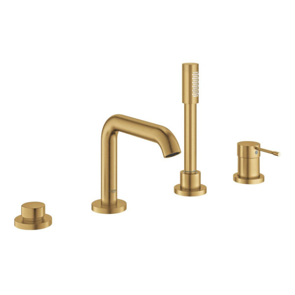 GROHE Essence New afbouwdeel voor 4-gats badrandcombinatie met omstel incl. baduitloop