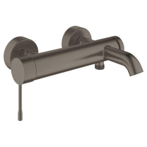 GROHE Essence New badkraan met omstel en koppelingen brushed hard graphite 33624AL1