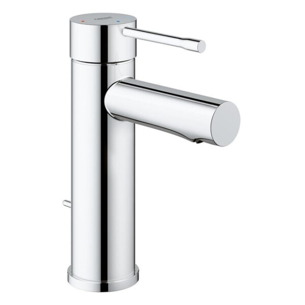 GROHE Essence New Wastafelkraan Opbouw - uitloop 9.4cm - S size - met waste - koude start - chroom 23379001