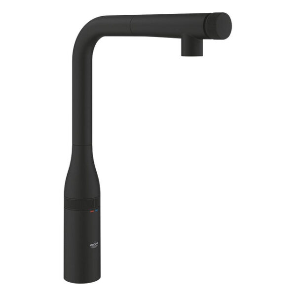 Grohe Essence smartcontrol keukenmengkraan L-uitloop phantom black 31928KF0