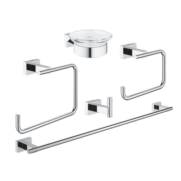 GROHE Essentials Cube accessoireset 5 in 1 chroom 40758001