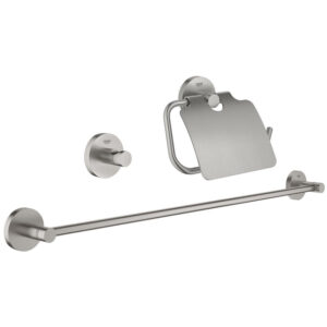 GROHE Essentials Toilet accessoireset 3-delig met toiletborstelhouder