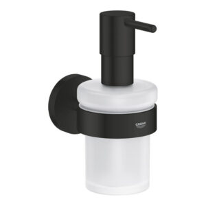 GROHE Essentials Zeepdispenser - 160ml - met houder - matte black 1022572430