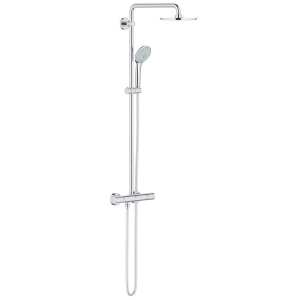 GROHE Euphoria Regendoucheset Opbouw - hoofddouche 21cm - massage handdouche - thermostatisch - chroom 27964000