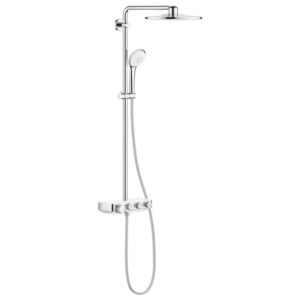 GROHE Euphoria smartcontrol Regendoucheset Opbouw- hoofddouche 31cm - handdouche rond - moon white 26507LS0