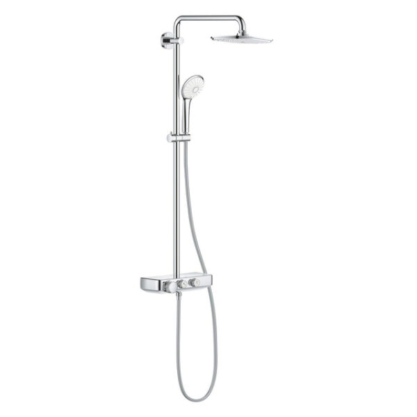 Grohe Euphoria SmartControl System300 mono douchesysteem m. douchekraan thermostatischHOH=15cmm. hoofddouche 30x15cm en handdouchechroom 26996000