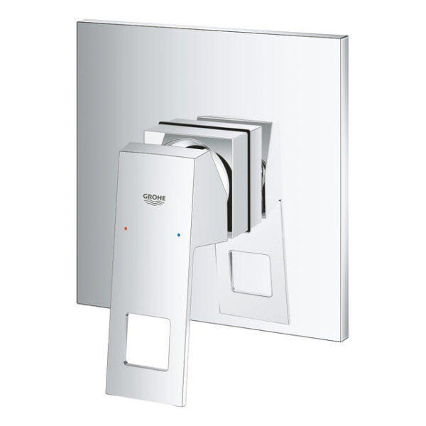 Grohe Eurocube Inbouwthermostaat - 1 knop - zonder omstel - chroom 24061000