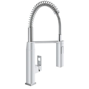 GROHE Eurocube Keukenkraan - 2 straalsoorten - met profesionele handdouche - chroom 31395000