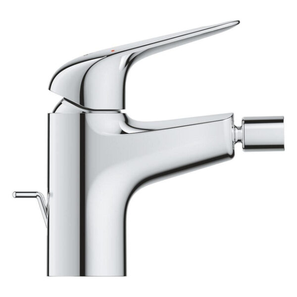 GROHE Euroeco Bidetmengkraan - eengreeps - met trekwaste - chroom 23263001