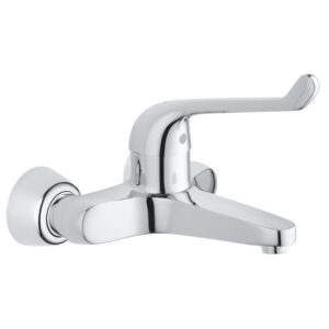 GROHE Euroeco veiligheids wandkraan met koppelingen chroom 32795000