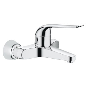 GROHE Euroeco wandkraan met koppelingen inclusief hendel 17cm 20