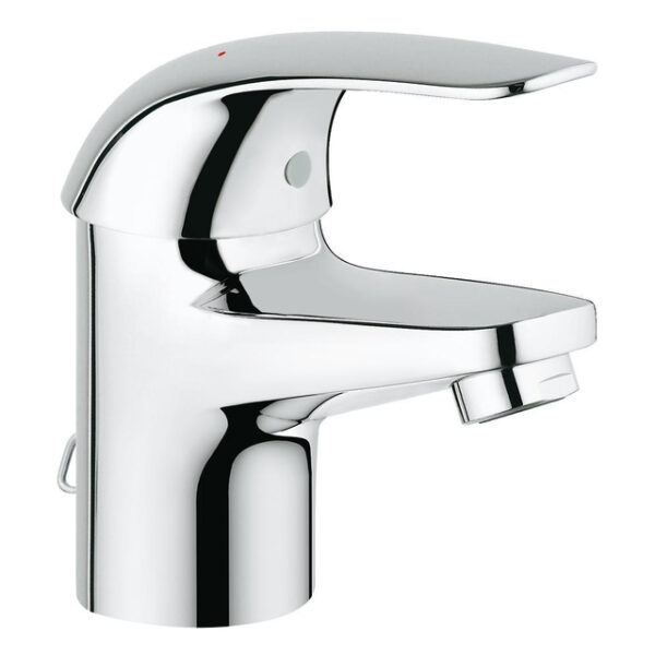 GROHE Euroeco wastafelkraan met ketting chroom 32881000