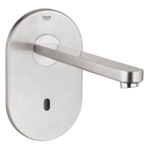 GROHE Eurosmart Cosmopolitan E - afbouwdeel wandkraan - uitloop 23cm - zonder menging - tranformator 230V - RVS 36334SD0