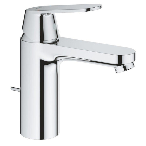 Grohe Eurosmart Cosmopolitan Wastafelmengkraan - ééngatsmontage - metalen greep - keramische schijven - mousseur - automatische lediging - chroom 23325000