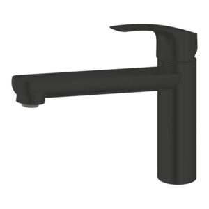 GROHE Eurosmart Keukenmengkraan - 22.2cm - draaibare uitloop - matte black 304632430