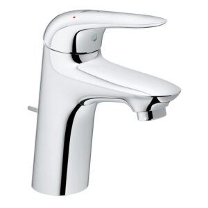 GROHE Eurostyle New waterbesparendes wastafelkraan M size ES met waste met gesloten greep chroom 23709003