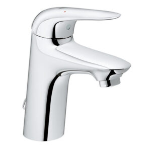 GROHE Eurostyle New waterbesparendes wastafelkraan M size met ketting met gesloten greep chroom 23713003