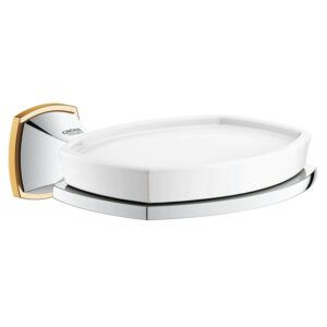 GROHE Grandera zeepschaal met houder chroom/goud 40628IG0