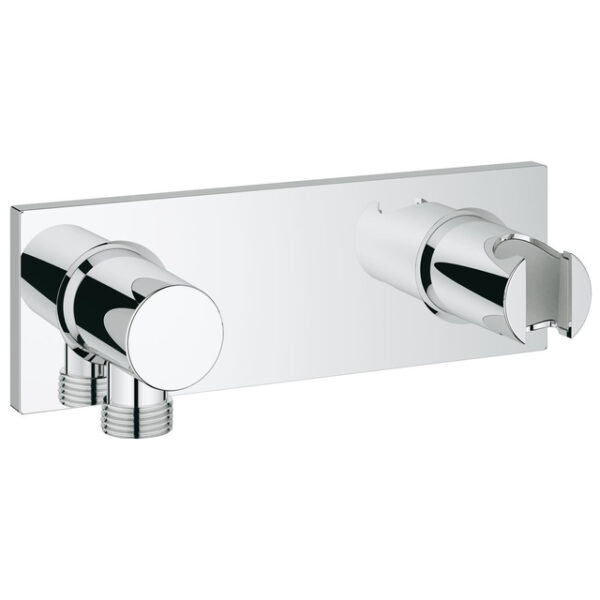 GROHE Grohtherm F afbouwdeel wandaansluitbocht met douchehouder verticaal of horizontaal chroom 27621000