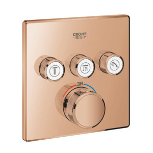 GROHE Grohtherm Smartcontrol Mengkraan - afdekset - thermostaat - met 3x omstel - warm sunset 29126DA0