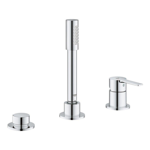 GROHE Lineare New afbouwdeel voor 3-gats badrandkraan met omstel met handdouche en doucheslang 200cm chroom 19965001