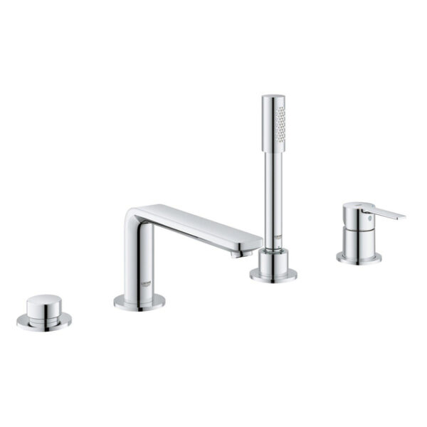 GROHE Lineare New afbouwdeel voor 4-gats badrandcombinatie m. baduitloop met handdouche en doucheslang 200cm chroom 19577001