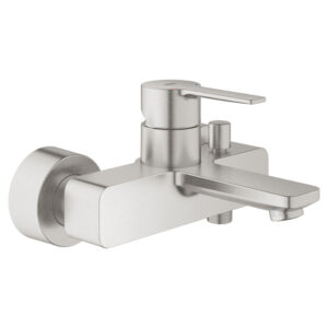 GROHE Lineare New badkraan met omstel en koppelingen supersteel 33849DC1