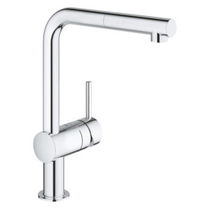 GROHE Minta Keukenkraan - hoog - draaibare L uitloop - chroom 32168000