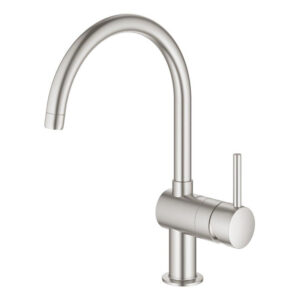 GROHE Minta Keukenkraan - hoog - draaibare ronde uitloop - supersteel geborsteld 32917DC0