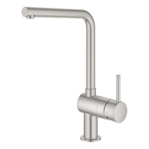 GROHE Minta Keukenkraan - hoog - l uitloop - supersteel geborsteld 31375DC0