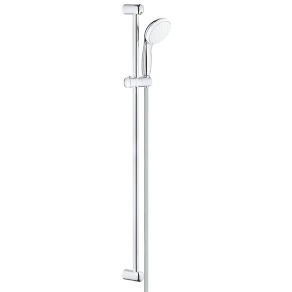 GROHE New Tempesta glijstangset met handdouche met 1 straalsoort 9.5L/min. 90cm met doucheslang 175cm chroom/wit 27925001