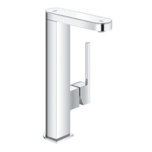 GROHE Plus waterbesparende wastafelkraan L-size m. digitale LED display moon white/chroom 23959003